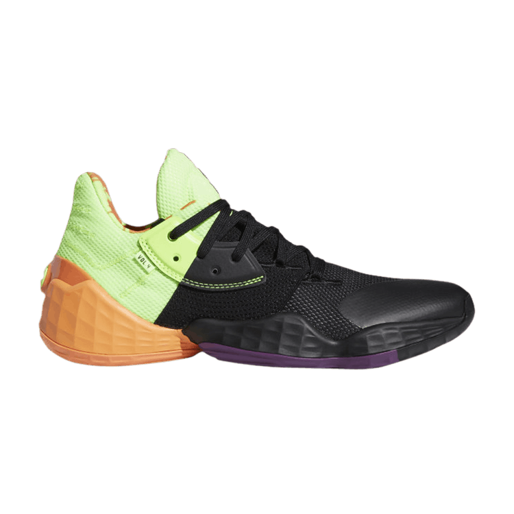 adidas Harden Vol 4. 'Two Tone' — Core Black/Amber Tint/Glory Purple