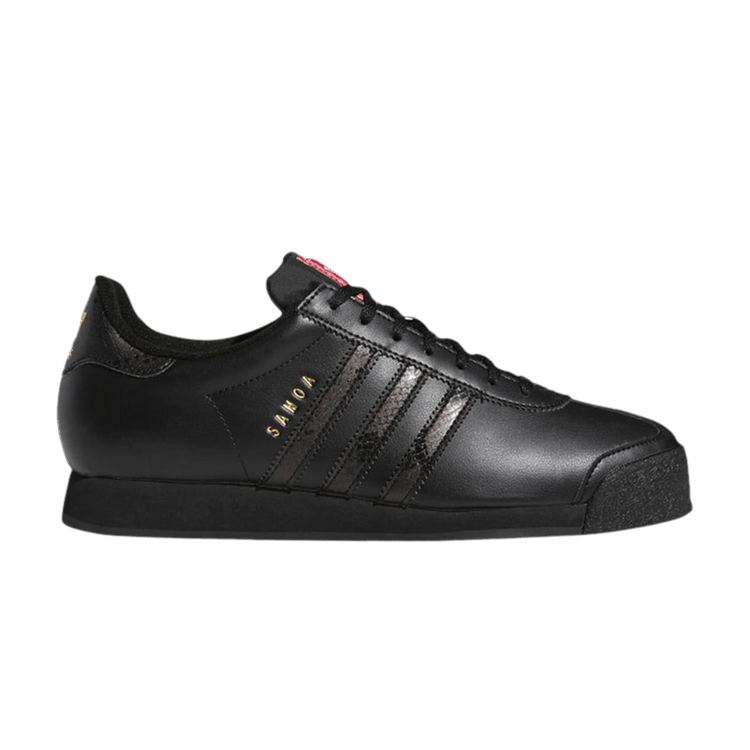 Adidas Samoa 'Snakeskin Print' — Core Black/Gold Metallic/Cloud White
