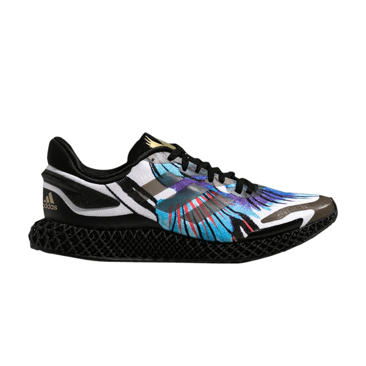 Adidas AlphaEdge 4D Run 'Black Multi' — Core Black/Gold Metallic/Multi-Color