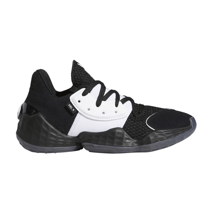 adidas Harden Vol. 4 'Black White' — Core Black/Cloud White/Core Black