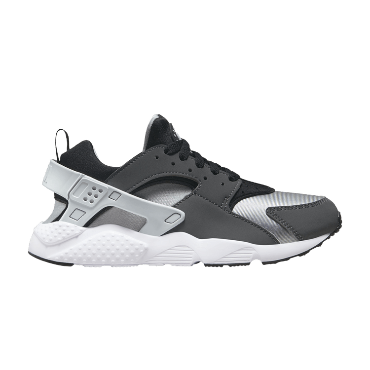 Nike Huarache Run 2.0 GS 'Black Iron Grey' — Black/Light Smoke Grey/Blue Tint/Iron Grey