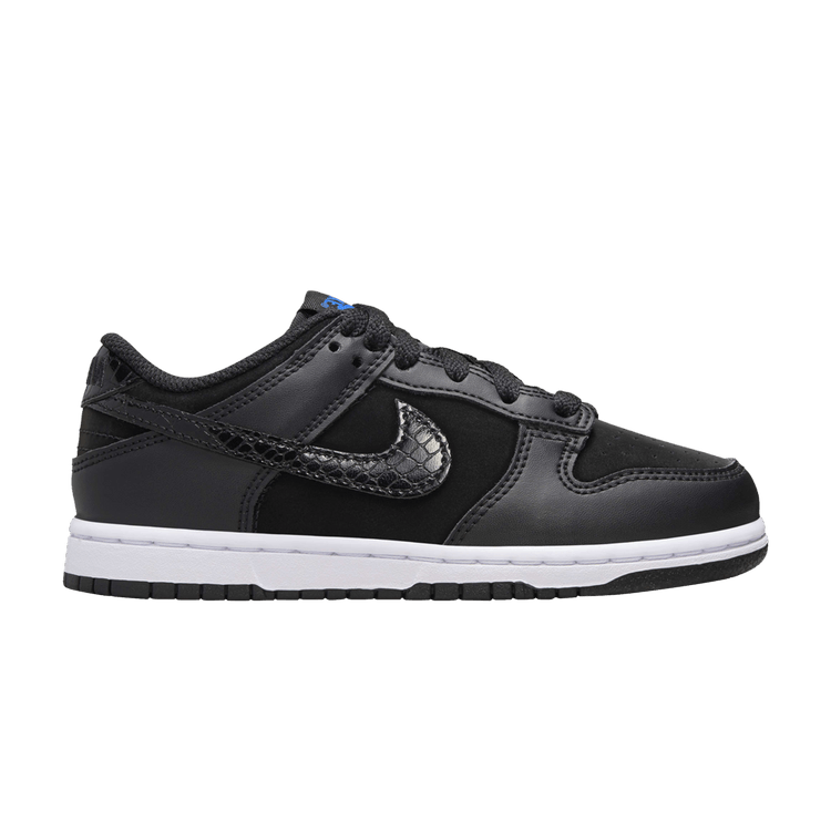 Nike Dunk Low PS 'Black Croc' — Black/Black/White/Sail