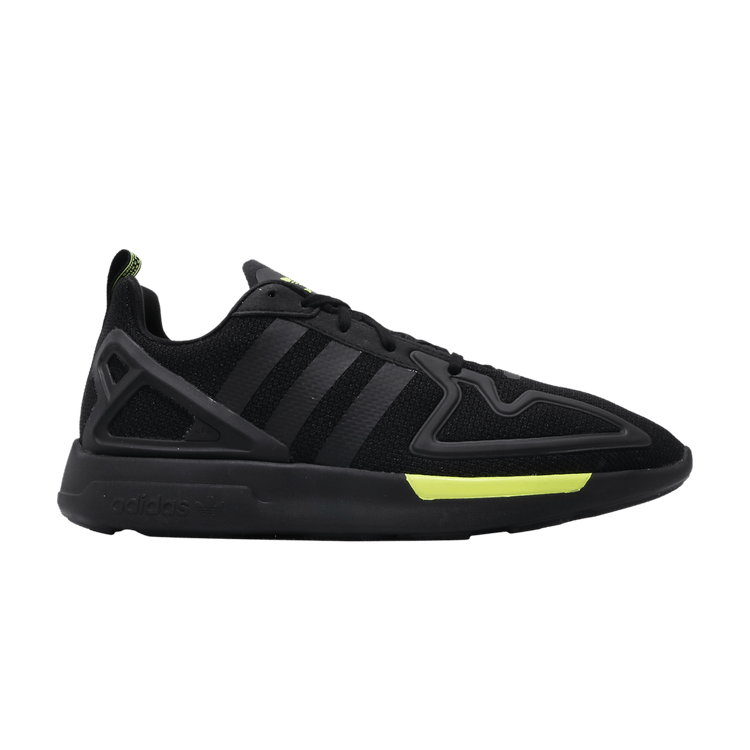 Adidas ZX 2K Flux 'Black Solar Yellow' — Core Black/Core Black/Solar Yellow
