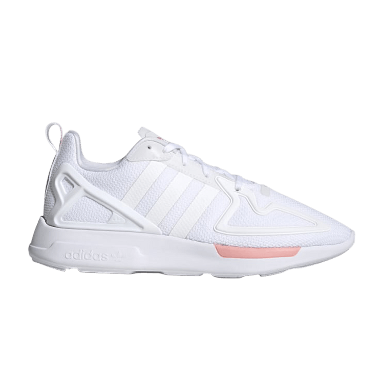 Adidas Wmns ZX 2K Flux 'White Glow Pink' — Cloud White/Cloud White/Glow Pink