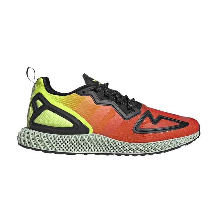 Adidas ZX 2K 4D 'Gradient' — Solar Yellow/Hi-Res Red/Core Black