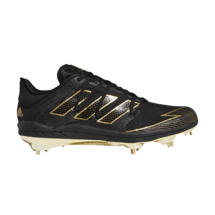 Adidas Adizero Afterburner 7 'Black Gold Metallic' — Core Black/Core Black/Gold Metallic