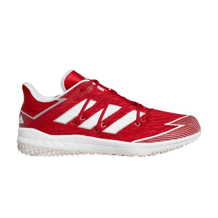Adidas Adizero Afterburner Turf 'Team Power Red' — Team Power Red/Cloud White/Grey