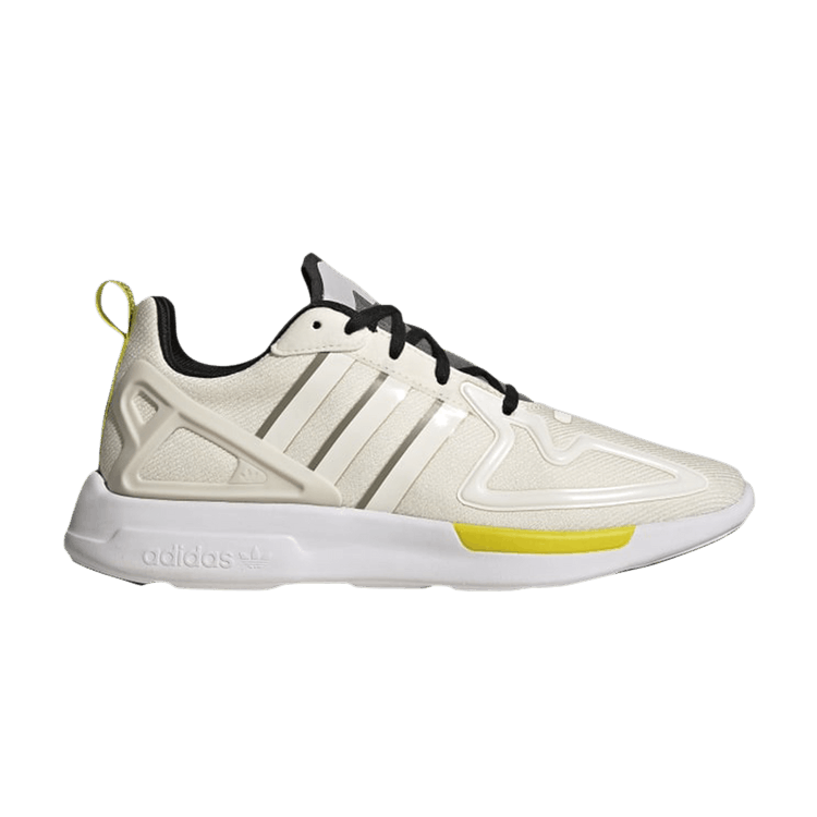 Adidas Wmns ZX 2K Flux 'White Feather Grey' — Chalk White/Core Black/Feather Grey