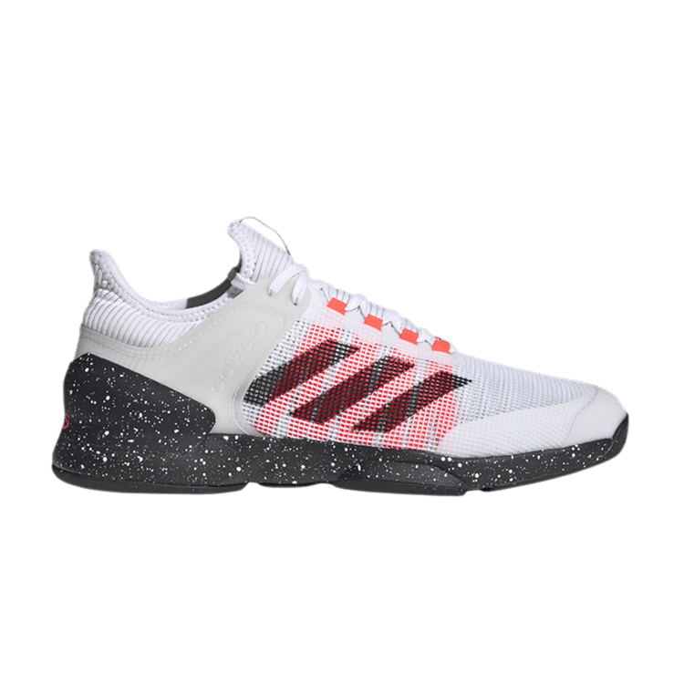 Adidas Adizero Ubersonic 2.0 HC 'White Signal Pink' — Cloud White/Core Black/Signal Pink