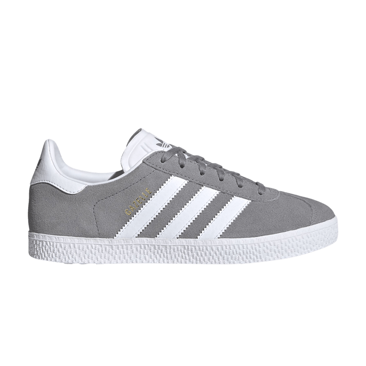 Adidas Gazelle J 'Grey' — Grey Three/Cloud White/Gold Metallic