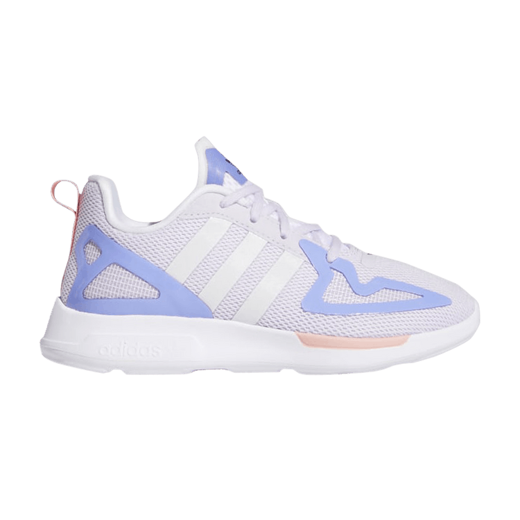 Adidas ZX 2K Flux Little Kid 'White Purple Tint' — Purple Tint/Cloud White/Joy Purple