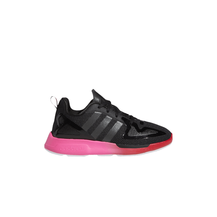 Adidas ZX 2K Flux Little Kid 'Black Pink' — Cloud White/Core Black/Grey