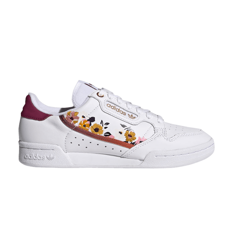 Her Studio London x adidas Wmns Continental 80 'Floral Print' — Cloud White/Power Berry/Gold Metallic
