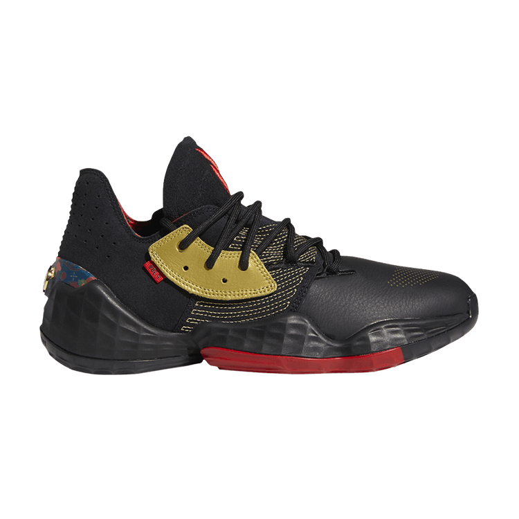 Adidas Harden Vol. 4 'Forbidden City' — Core Black/Gold Metallic/Scarlet