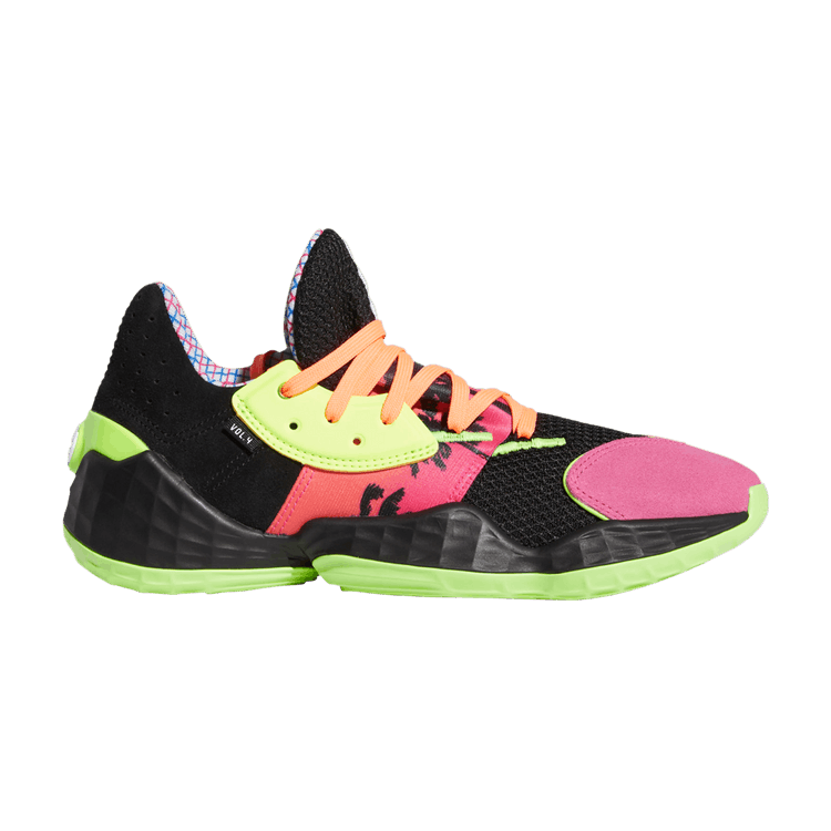 adidas Harden Vol. 4 'Step Back' — Core Black/Cloud White/Shock Pink