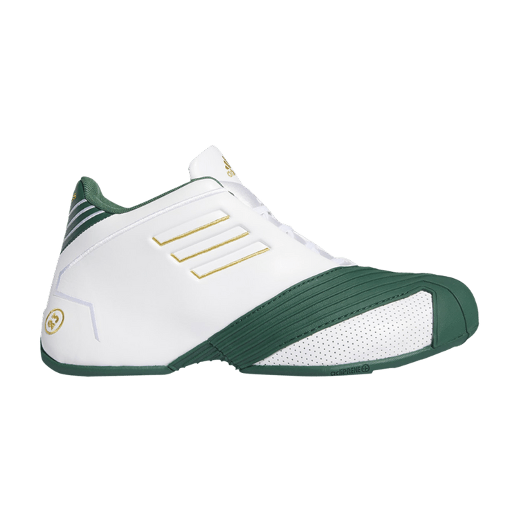 adidas T-Mac 1 'White Team Dark Green' — Cloud White/Gold Metallic/Team Dark Green