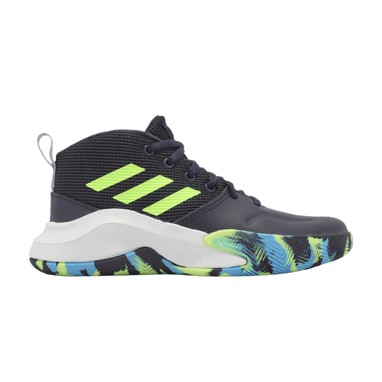 Adidas Own The Game J Wide 'Legend Ink Signal Green' — Legend Ink/Signal Green/Signal Cyan