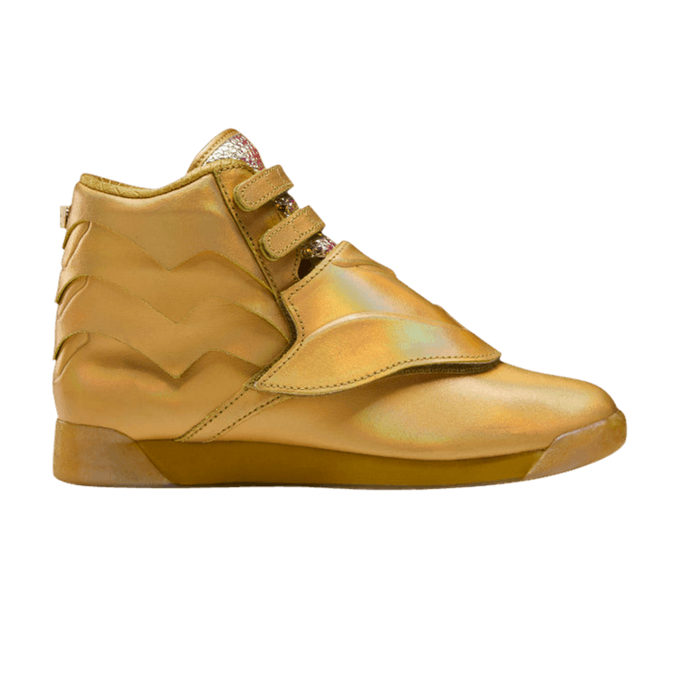 Wonder Woman 1984 x Reebok Wmns Freestyle Hi 'Golden Eagle Armor' — Gold Metallic/Gold Metallic/Excellent Red