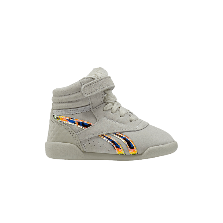 Wonder Woman 1984 x Reebok Freestyle Hi Toddler 'Cheetah' — Shady Grey/Shady Grey/Shady Grey
