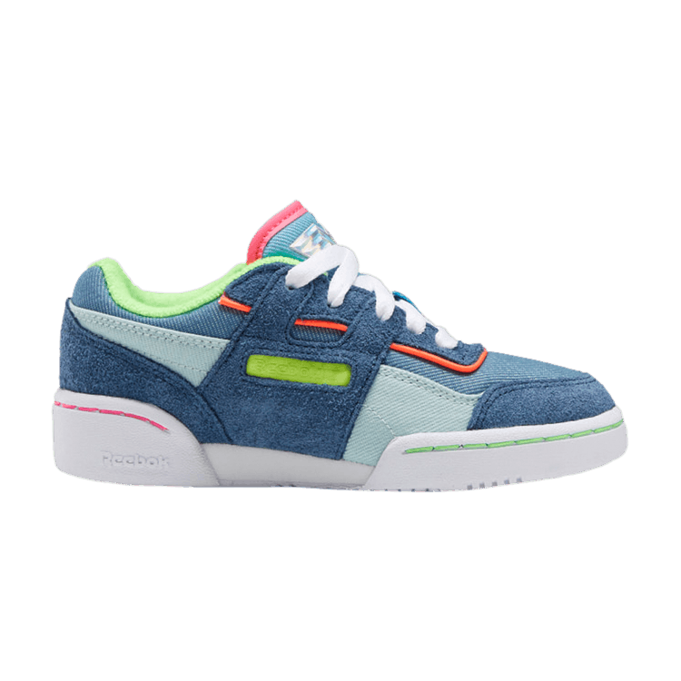 Wonder Woman 1984 x Reebok Workout Plus J '80's Glam' — White/Wild Blue