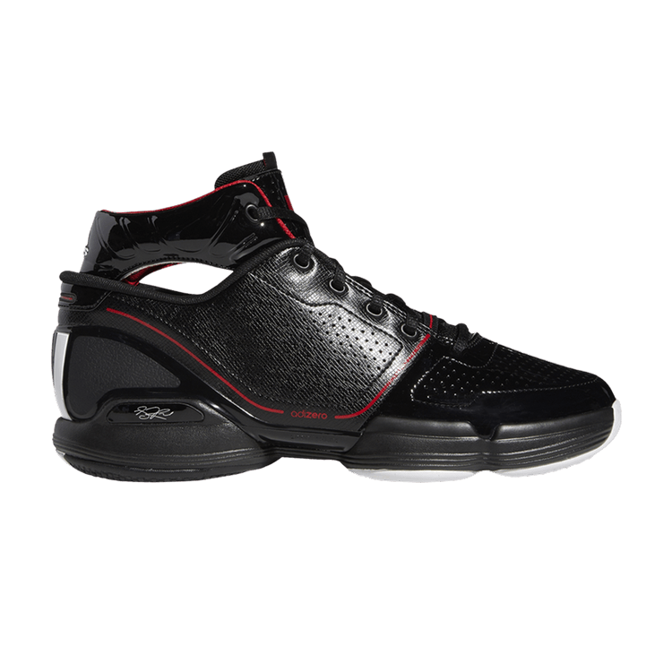 adidas Adizero Rose 1 'Bulls' — Core Black/Footwear White/Scarlet