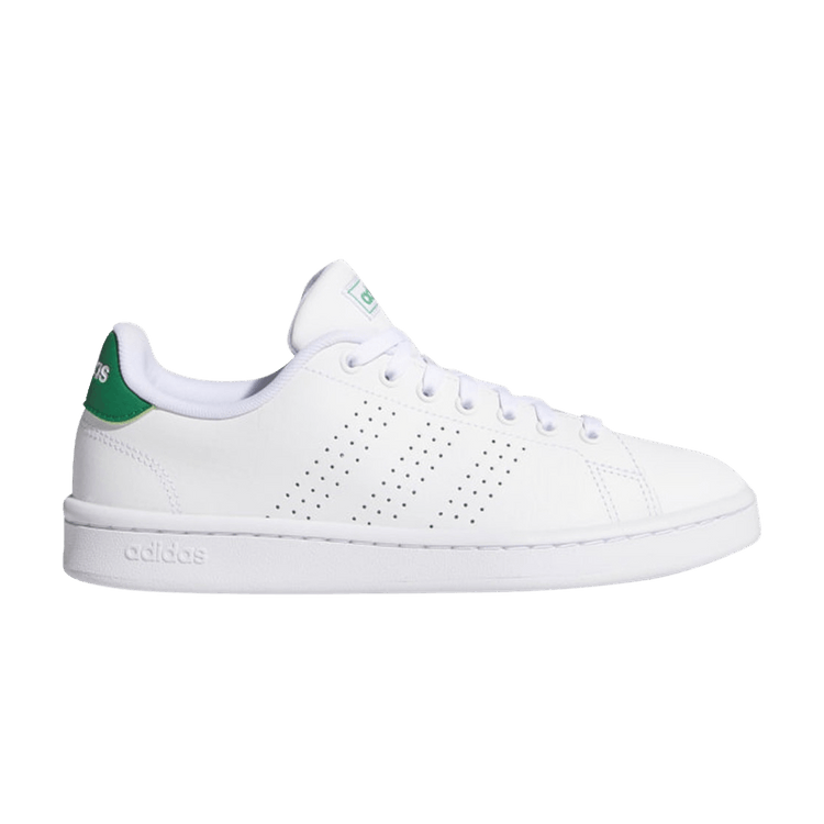 Adidas Wmns Advantage 'White Green' — Cloud White/Cloud White/Green