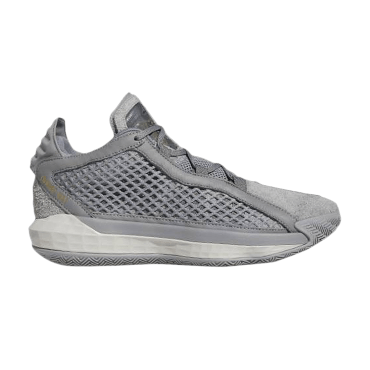 Adidas Dame 6 Leather 'Grey' — Grey Three/Grey Two/Gold Metallic