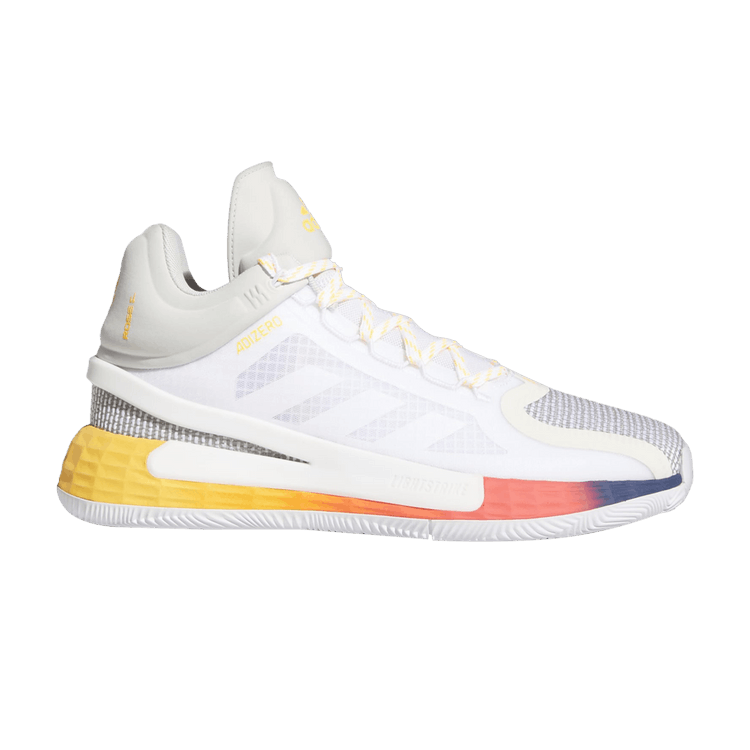 Adidas D Rose 11 'White Gold Tech Indigo' — Cloud White/Solar Gold/Tech Indigo