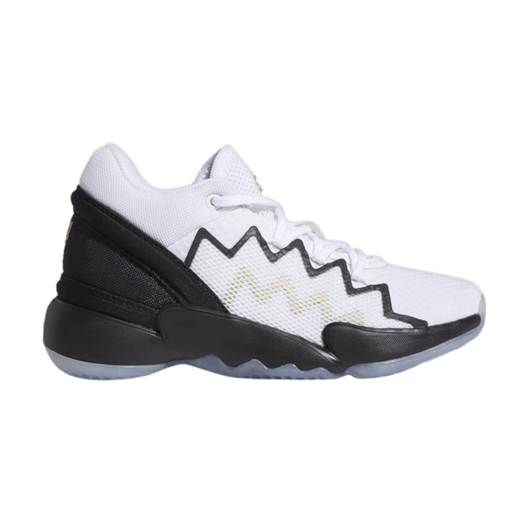 Adidas D.O.N. Issue #2 Little Kid 'Mind Over Matter' — Cloud White/Core Black/Gold Metallic
