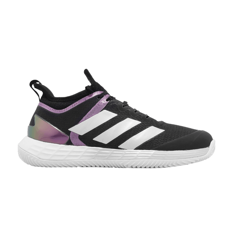 Adidas Wmns Adizero Ubersonic 4 Clay 'Black Iridescent' — Core Black/Silver Metallic/Cloud White