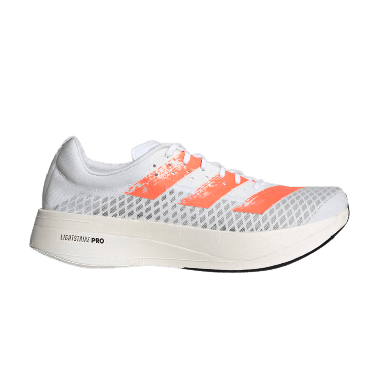 Adidas Adizero Adios Pro 'White Coral' — Cloud White/Signal Coral/Core Black