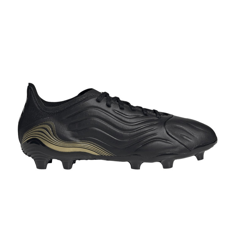 Adidas Copa Sense.1 FG J 'Black Gold Metallic' — Core Black/Cloud White/Gold Metallic