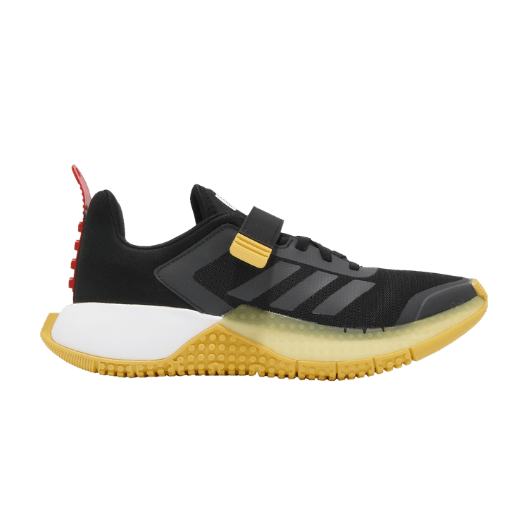 LEGO x adidas Sport Little Kid 'Black Yellow' — Core Black/Grey Six/Red