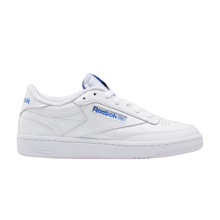 Reebok Wmns Club C 85 'White Court Blue' — White/Luminous Lilac/Court Blue