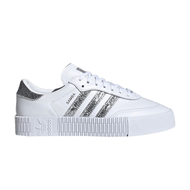 Adidas Wmns Sambarose 'White Silver Metallic' — Cloud White/Silver Metallic/Cloud White