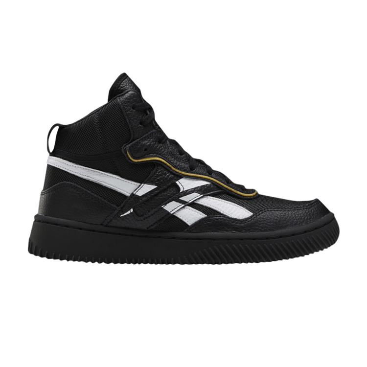 Reebok Victoria Beckham x Dual Court Mid 2 'Leather Black' — Black/Black/White