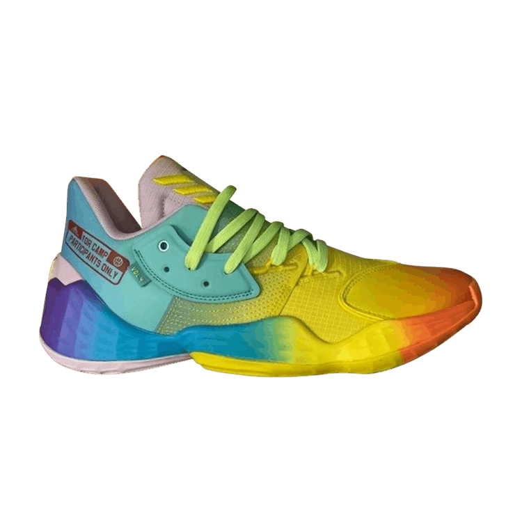 Adidas Harden Vol. 4 'Camp' — Purple Tint/Solar Yellow/Blue Spirit