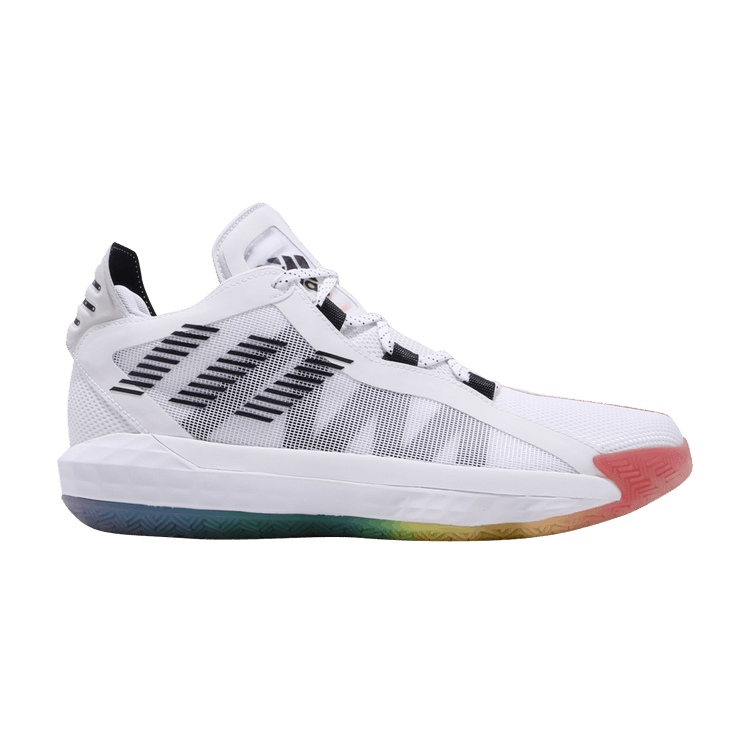 adidas Dame 6 GCA 'Pride Pack' — Cloud White/Core Black/Gold Metallic