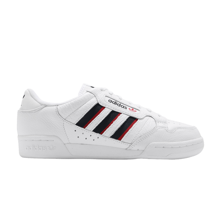 adidas Continental 80 'Stripes - White Vivid Red' — Cloud White/Collegiate Navy/Vivid Red