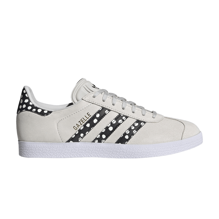 Adidas Wmns Gazelle 'Polka Dot' — Grey One/Core Black/Gold Metallic