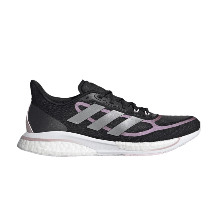 Adidas Wmns Supernova+ 'Black Pink Metallic' — Core Black/Silver Metallic/Pink Metallic
