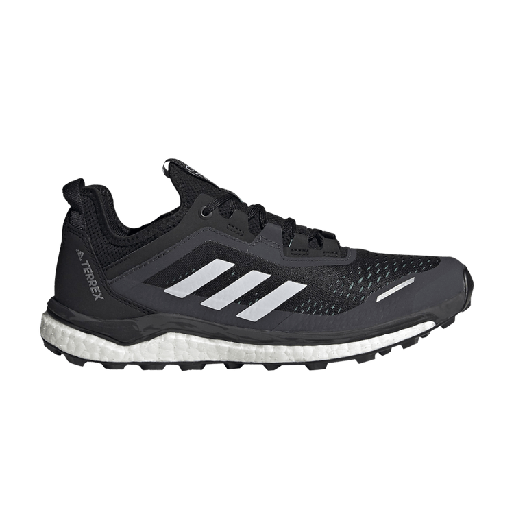 Adidas Wmns Terrex Agravic Flow 'Black White' — Core Black/Crystal White/Acid Mint