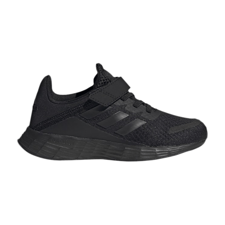Adidas Duramo SL Little Kids 'Triple Black' — Core Black/Core Black/Glory Grey