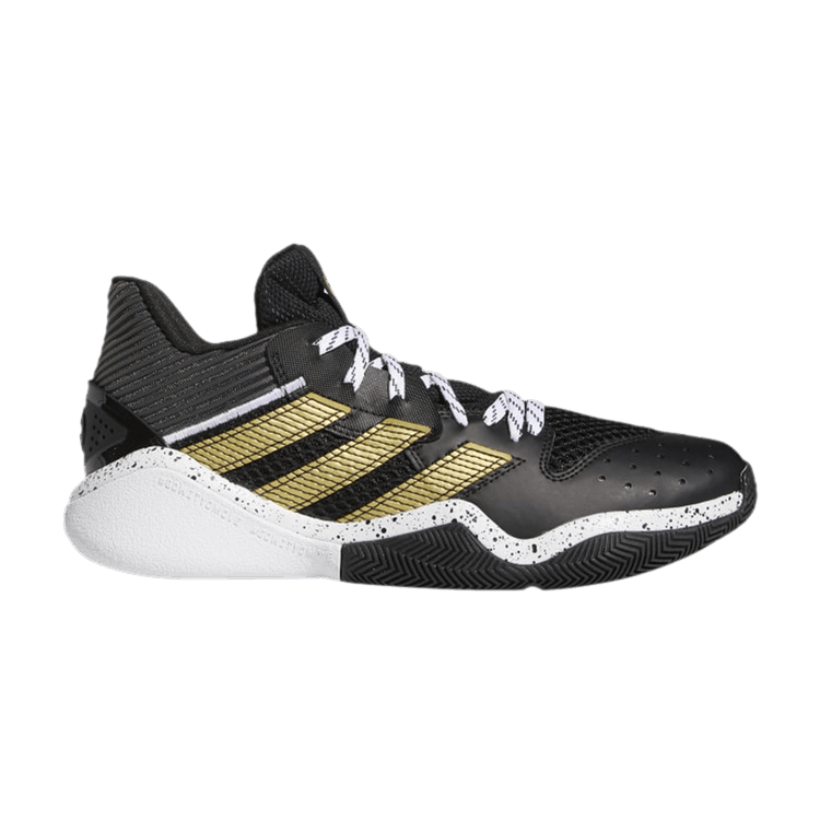 Adidas Harden Stepback 'Black Gold' — Core Black/Gold Metallic/Cloud White