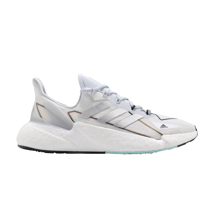Adidas X9000L4 Boost 'White Silver' — Footwear White/Silver Metallic/Halo Blue