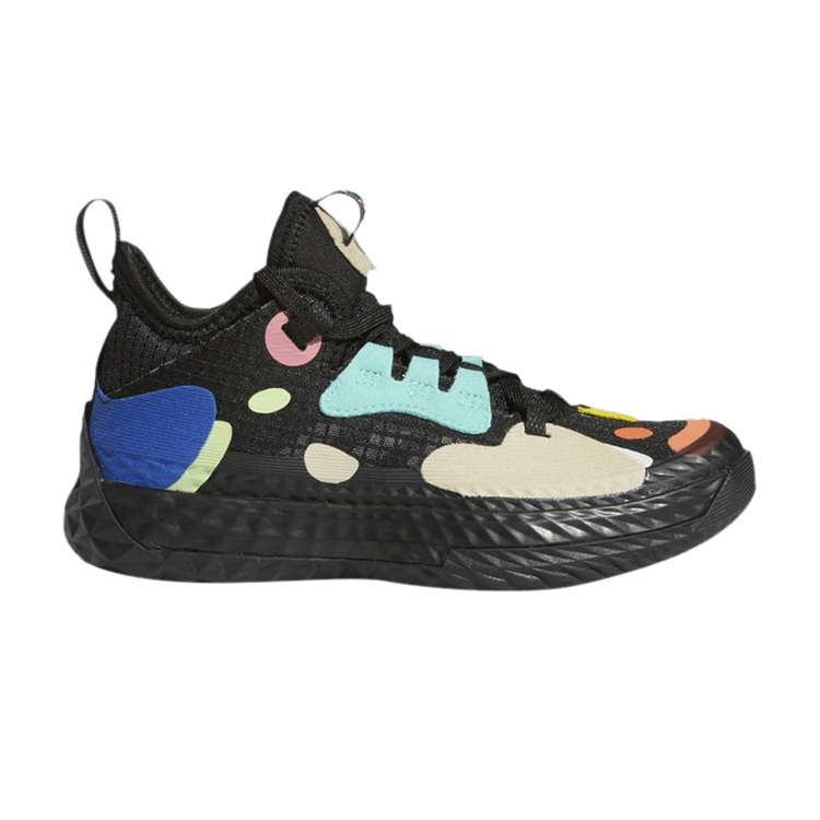 Adidas Harden Vol. 5 Futurenatural Little Kid 'Black' — Core Black/Cloud White/Royal Blue