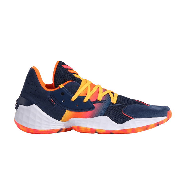 Adidas Harden Vol. 4 GCA 'Social Media Pack' — Tech Indigo/Signal Pink/Solar Gold