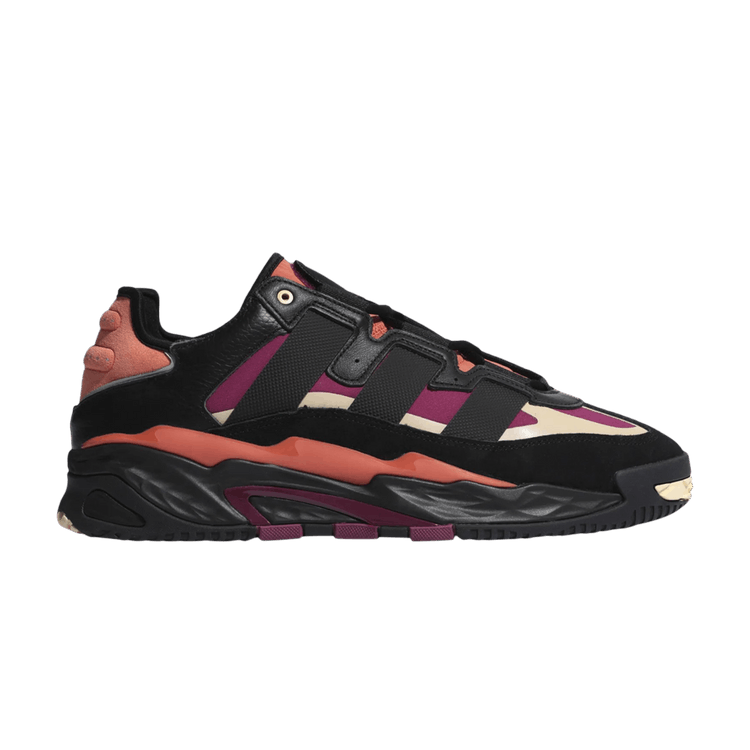 Adidas Niteball 'Black Power Berry Orange Tint' — Core Black/Power Berry/Orange Tint