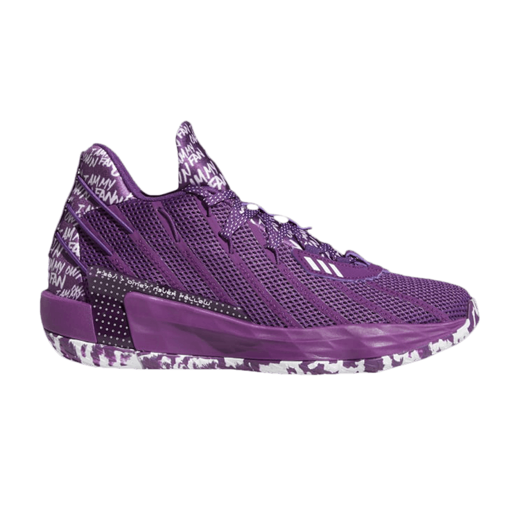 Adidas Dame 7 'I Am My Own Fan - Glory Purple' — Glory Purple/Cloud White/Glory Purple