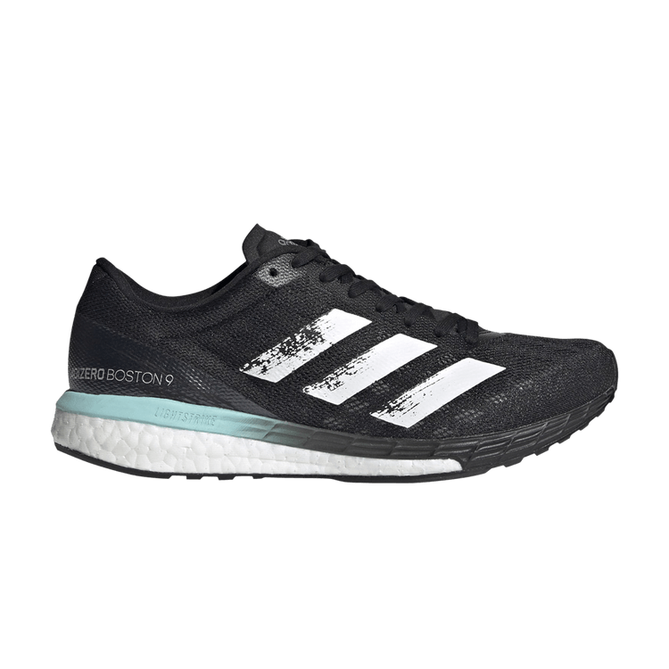 Adidas Wmns Adizero Boston 9 'Black Clear Aqua' — Core Black/Cloud White/Clear Aqua